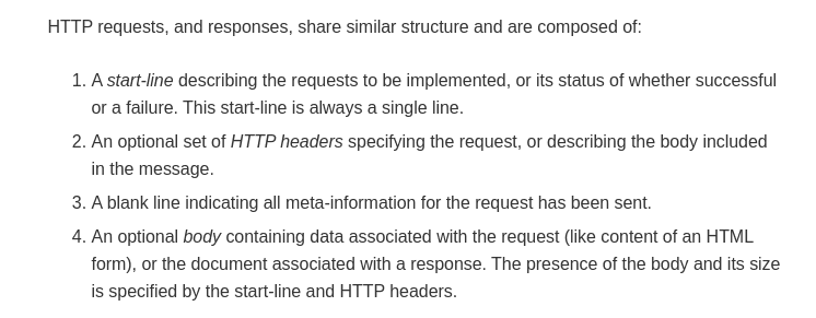 HTTP Structure